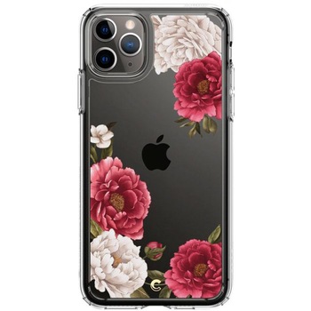 Carcasa Spigen Ciel Cecile pentru iPhone 11 Pro, Red Floral Carcasa Spigen Ciel Cecile pentru iPhone 11 Pro, Red Floral