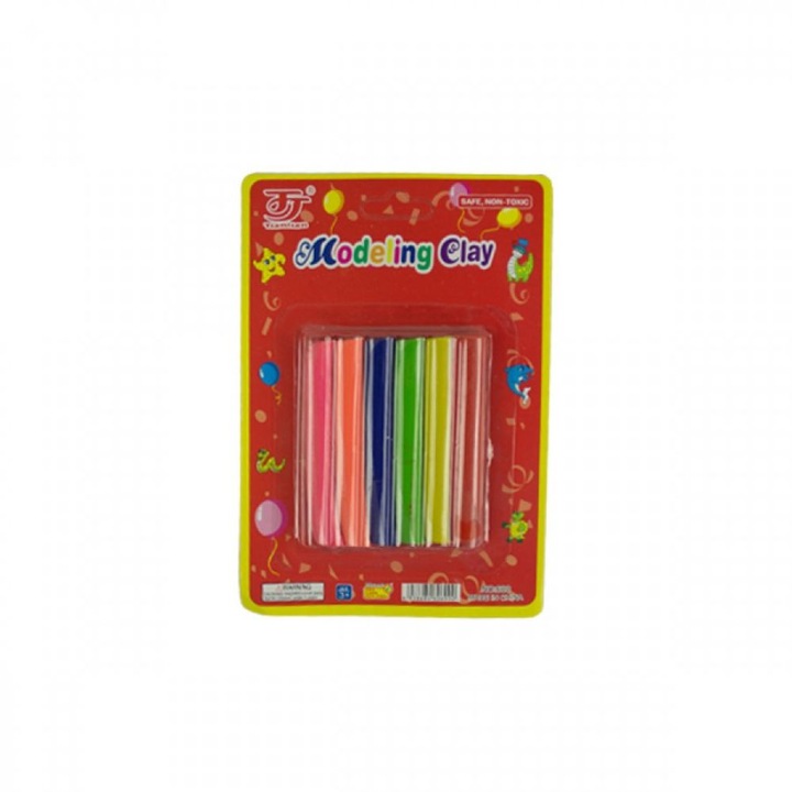 Plastilina Colorata EVOffice pentru Copii, 6 Culori/Set - Materiale Modelare