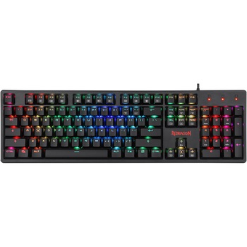 Tastatura gaming mecanica Redragon Kama, iluminare RGB, switch-uri maro, Negru Tastatura gaming mecanica Redragon Kama, iluminare RGB, switch-uri maro, Negru