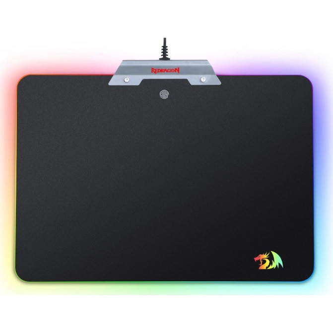 Mousepad gaming Redragon Orion, iluminare RGB, Negru