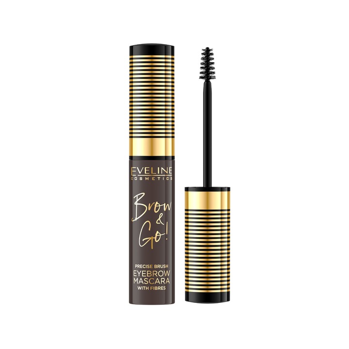 Eveline Eyebrow Mascara gel pentru sprancene 02 Dark Brown 6 ml