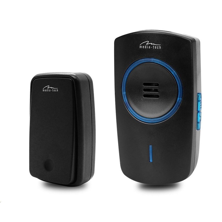 Media-Tech MT5701 vezeték nélküli csengő fekete (MT5701)