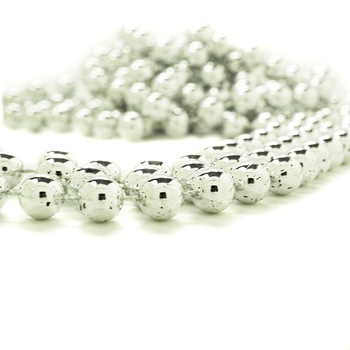 Sirag margele decorative Holly argintiu 5m x 7.5mm Sirag margele decorative Holly argintiu 5m x 7.5mm