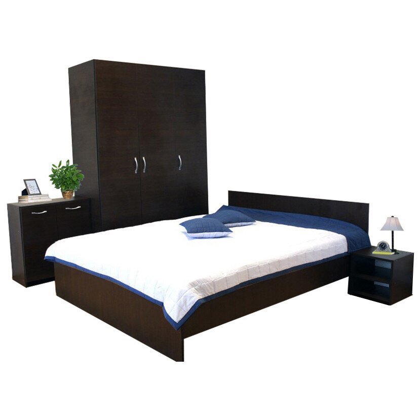 Dormitor Amos, Wenge, Pat 140 x 190 cm