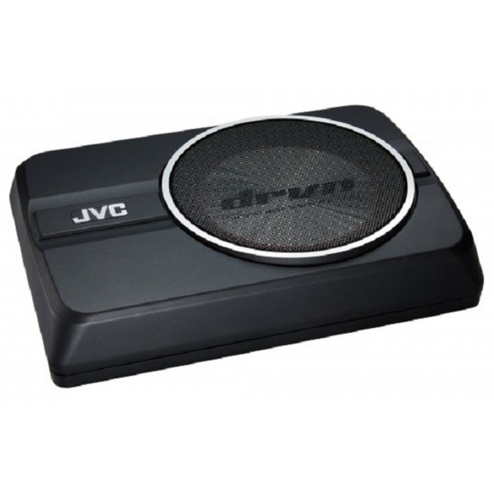Subwoofer cu amplificator, JVC, CW-DRA8 design ultra-plat