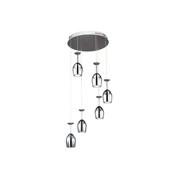 Lustra MERLOT 6x5W LED inclus, crom, metal Lustra MERLOT 6x5W LED inclus, crom, metal