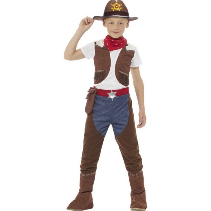 Costum Cowboy Deluxe baieti 7-9 ani