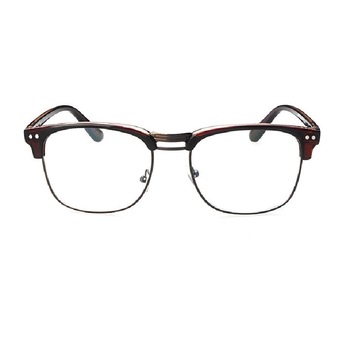 Ochelari retro cu lentile de protectie pentru calculator, rame maro, unisex, fara dioptrii Ochelari retro cu lentile de protectie pentru calculator, rame maro, unisex, fara dioptrii