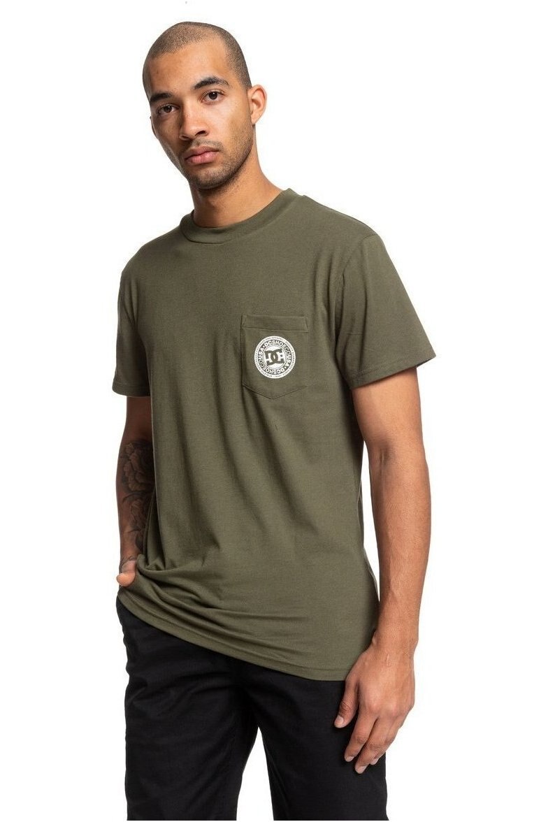 Tricou Barbati Dc Shoes Basic Pocket T-shirt, Verde