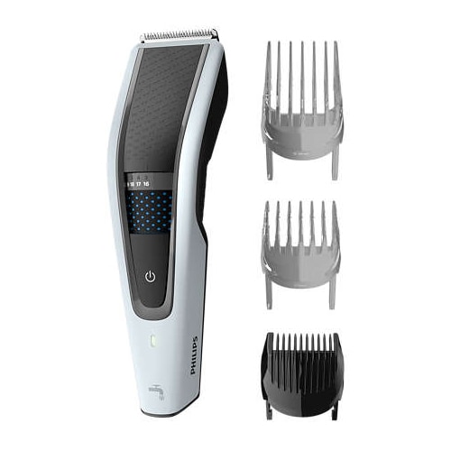 Masina de tuns, Philips, Series 5000 HC5610/15, Alb/Negru