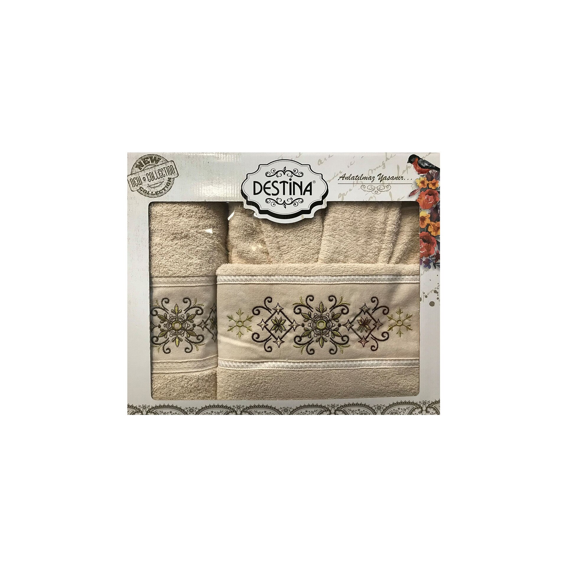 Set de baie 3 piese , Destina , bej