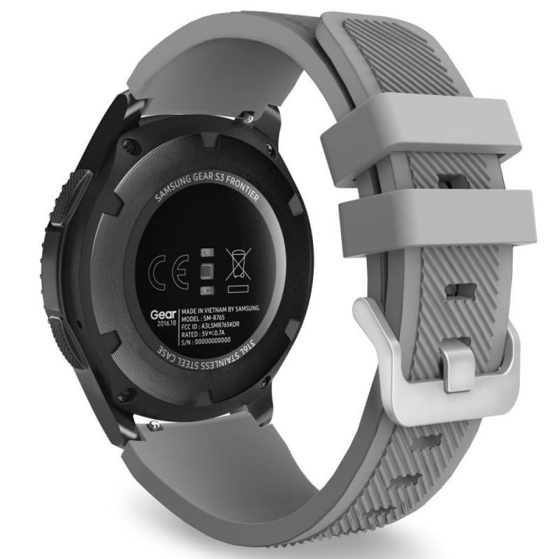 Curea silicon Tech-Protect Smoothband Samsung Galaxy Watch (46mm) Grey