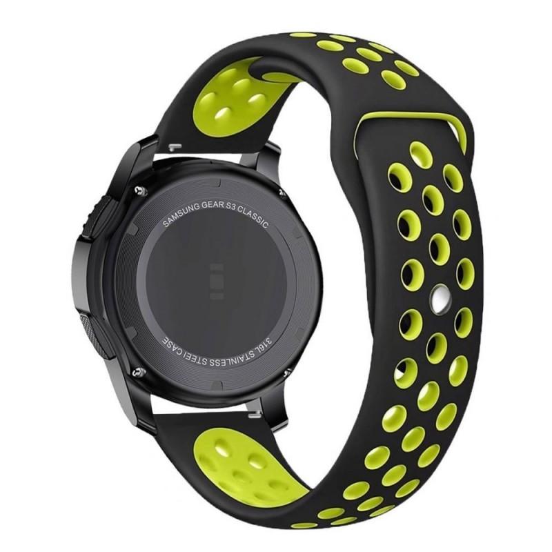 Curea silicon Tech-Protect Softband Samsung Gear S3 Black/Lime