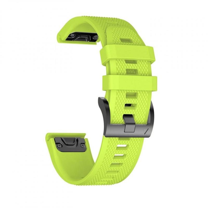 Curea silicon Tech-Protect Smooth Garmin Fenix 5/6/6 Pro Green