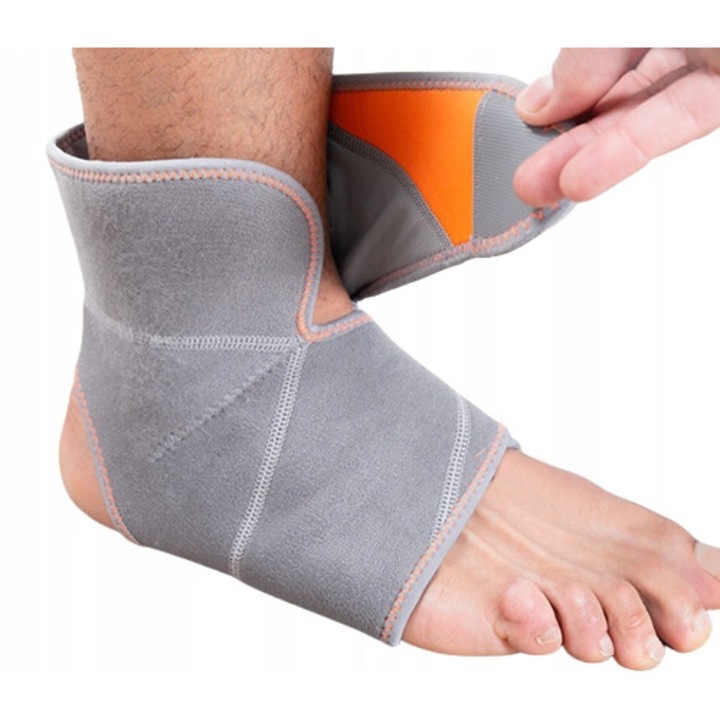 Gel Pentru Picioare, Innovagoods, Neopren (70%), Elastan (20%), Nailon (10%), Punga De Gel Detasabila, Pentru Frigider Sau Cuptor Cu Microunde, Efect De Caldura/Raceala Intens Si De Lunga Durata, Ajustabil Cu Velcro, 47 cm x 24 cm