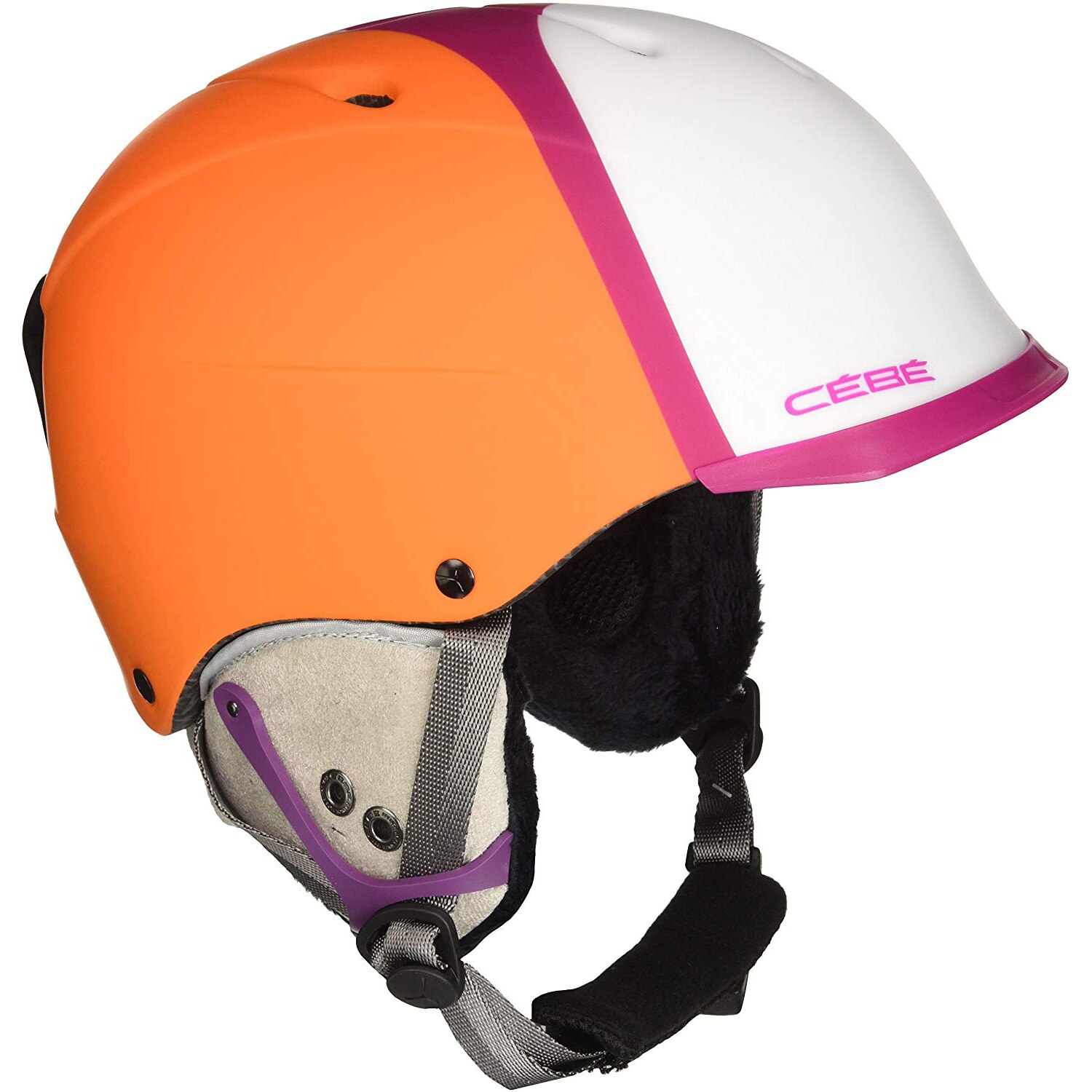 Casca ski Cebe ConTest Visor Pro, Portocaliu/Roz, 58-62