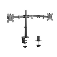 Suport universal de birou GBC LDT12-C024N pentru 2 x LCD/LED display, 13"-32", vesa max. 100x100