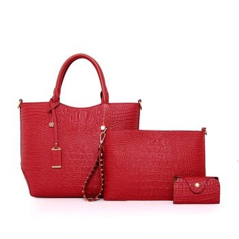 Set 3 Piese Geanta de Dama Office Irene Rosu Set 3 Piese Geanta de Dama Office Irene Rosu