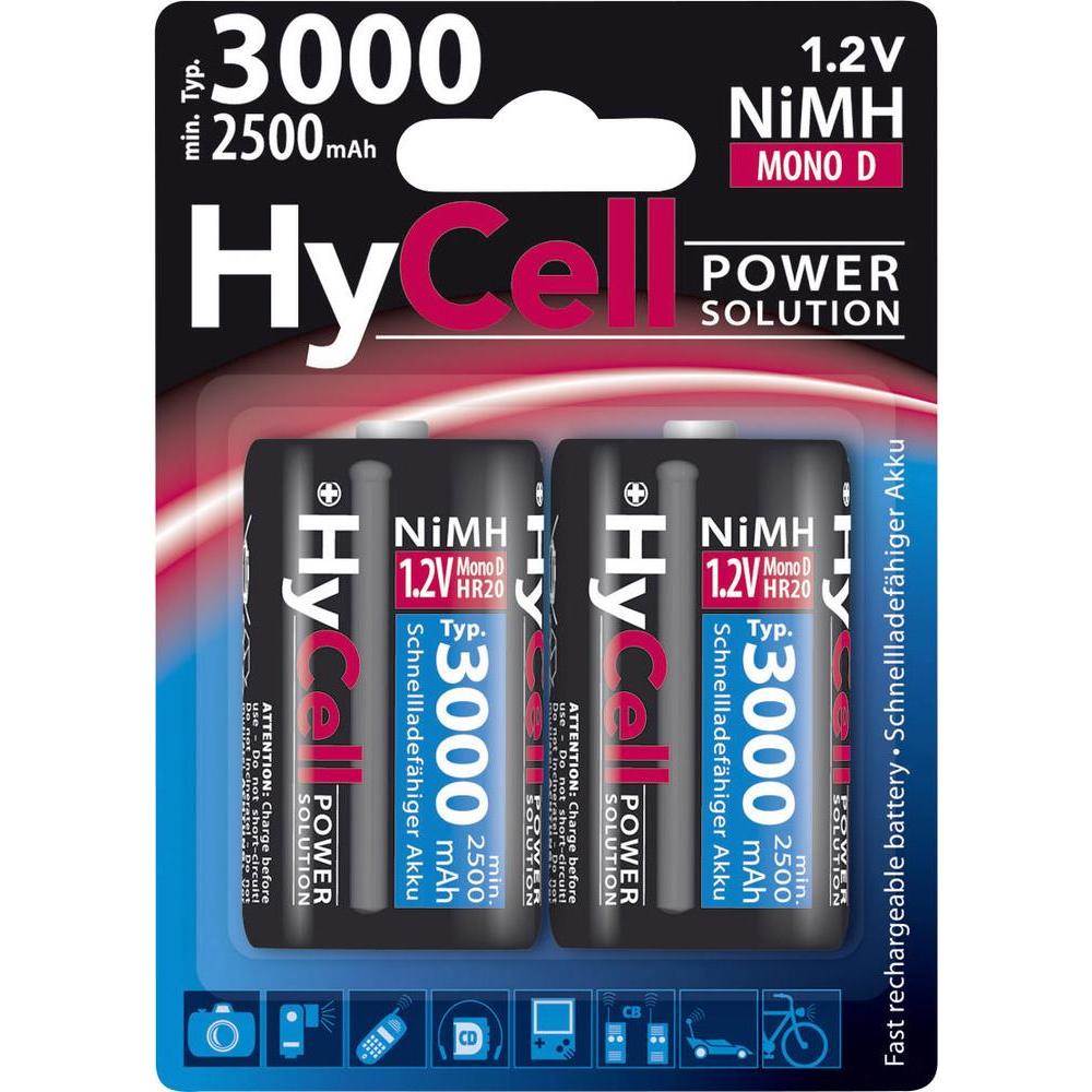 Acumulator HyCell D 3000mAh, blister 2 bucati