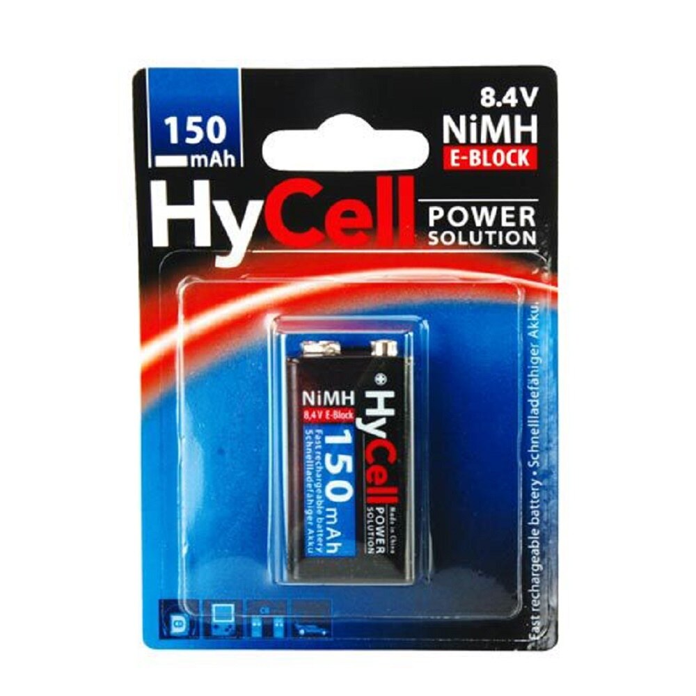 Acumulator HyCell 9V 150mAh, blister 1 bucata