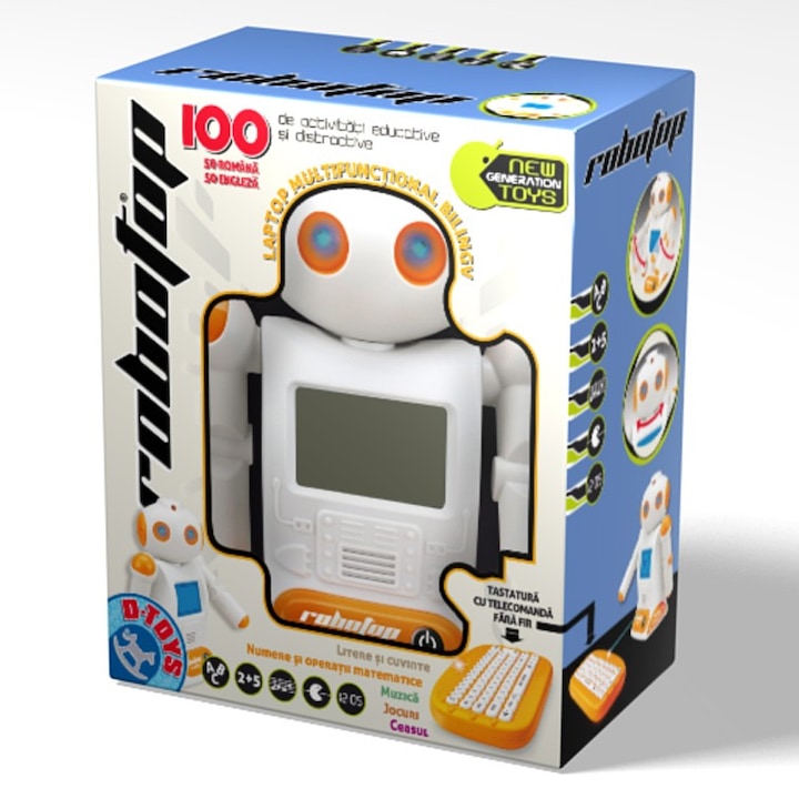 Jocuri Educative D-Toys Laptop Robotop Bilingv 100 functii
