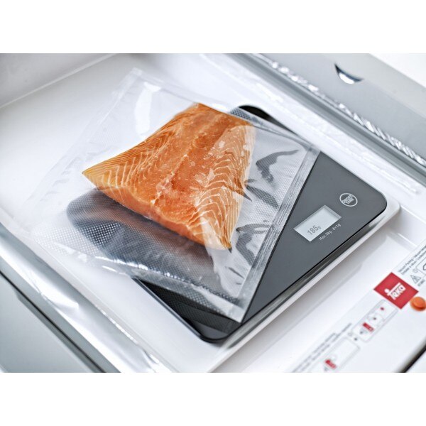 Aparat de Vidat TEKA VS 152, 115 W, 2 Compartimente Taiere, Cantar Bucatarie, Inox anti-pata