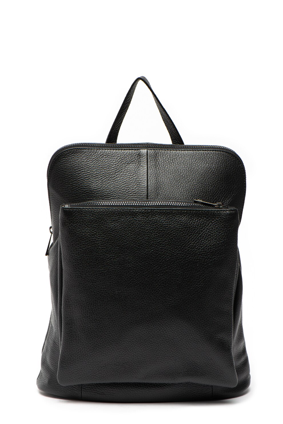 Chiara Canotti, Rucsac de piele cu bretele ajustabile, Negru