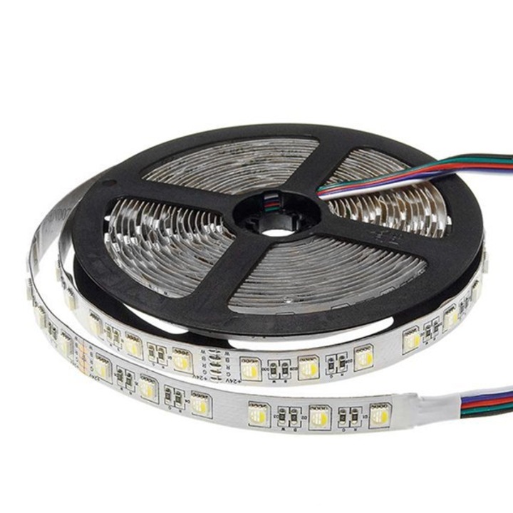 Banda LED 5050, Ledel, 16W, 24V, RGB + Lumina rece, IP65, 5 metri