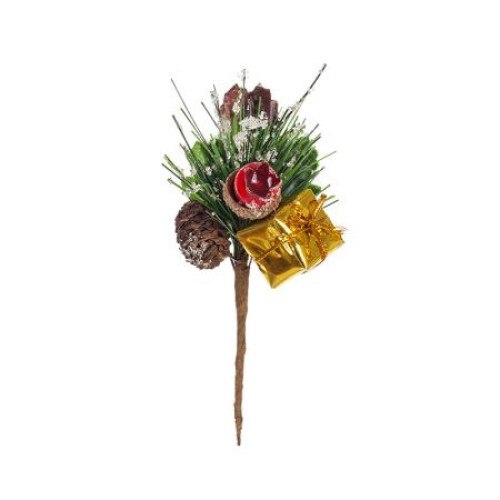 Ornament brad, crenguta decorativa, QN100, 12 cm