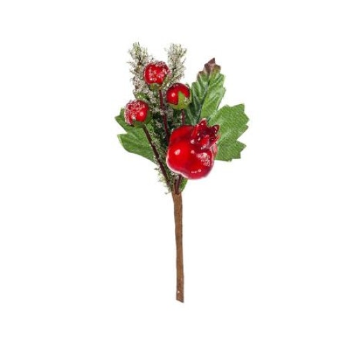 Ornament brad, crenguta decorativa, QN101, 10 cm