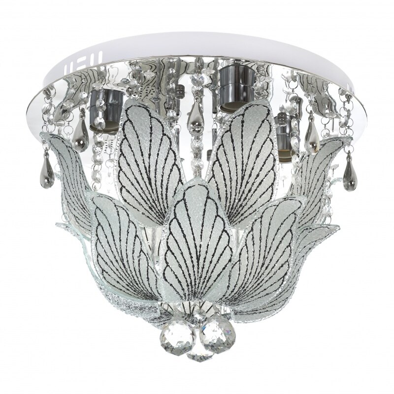 Plafoniera EL 1831/40 CH, 4xE27+LED RGB, Crom