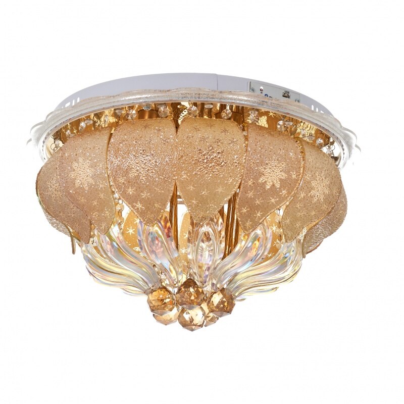 Plafoniera EL 1833/50 GD, 6xE27+LED RGB, Auriu