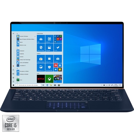 Laptop ultraportabil ASUS UX333FAC cu procesor Intel® Core™ i5-10210U pana la 4.20 GHz Comet Lake, 13.3", Full HD, 8GB, 256GB SSD, Intel UHD Graphics 620, Windows 10, Royal Blue