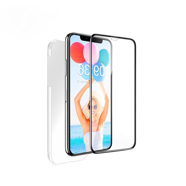Edzett üveg – Ultra Smart Protection iPhone 11 Pro teljes kijelzős 3D fekete + AJÁNDÉK fólia Classic Smart Protection hátul és oldalakon