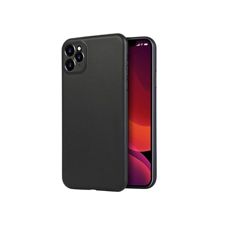 Husa Protectie Ultra Slim Apple Iphone 11 Pro Max Hard Case Negru Emag Ro