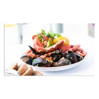 covor baie impermeabil pvc salata fructe de mare art factory 70 x 100 cm imagen 23_0_
0