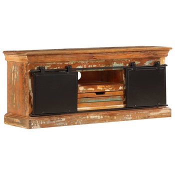 Comoda TV, vidaXL, Lemn reciclat, Multicolor, 110 x 30 x 45 cm Comoda TV, vidaXL, Lemn reciclat, Multicolor, 110 x 30 x 45 cm