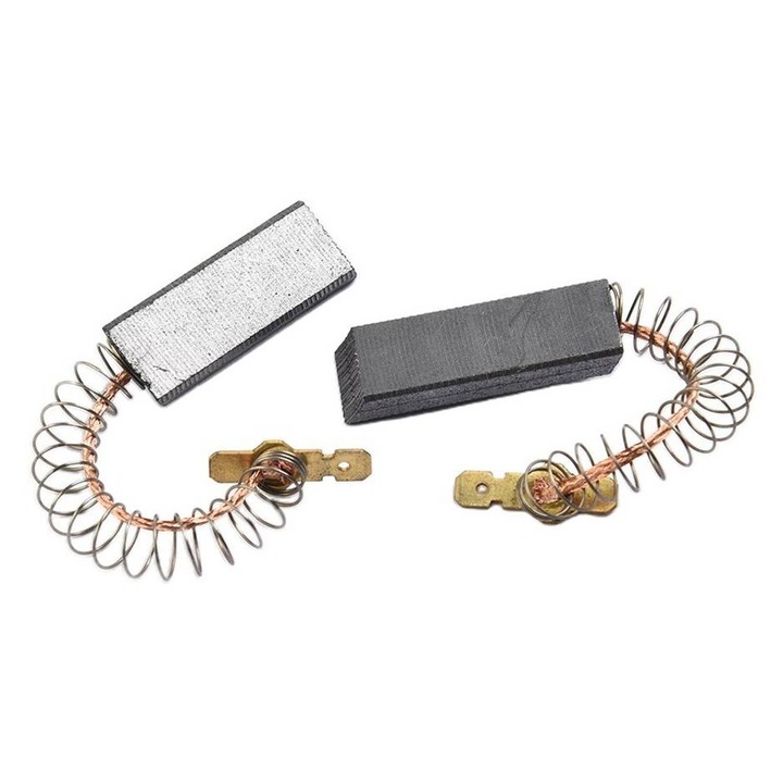 Комплект 2 бр. въглено-графитна четка с пружина и накрайник профил 5x12,5x36mm