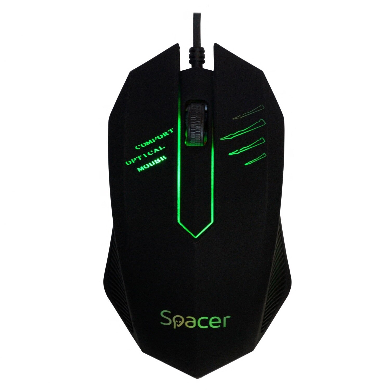 Mouse Spacer, Iluminare RGB, Negru