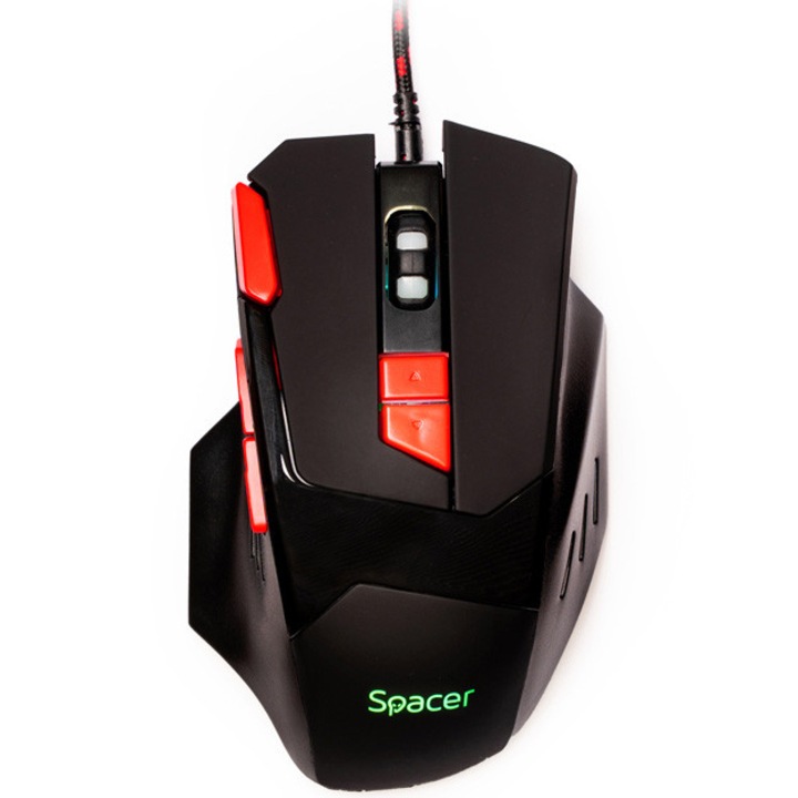 MOUSE Spacer Gaming SP-GM-02 cu fir, optic,1000/ 1600/ 2000/ 2400