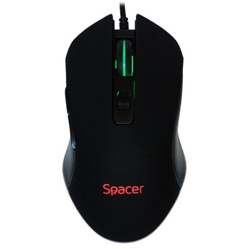 Mouse gaming Spacer, Iluminare RGB, Negru Mouse gaming Spacer, Iluminare RGB, Negru