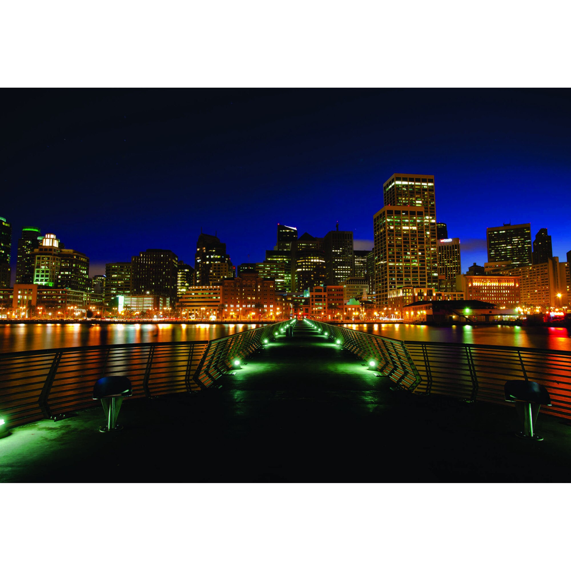 Fototapet Oras in noapte, 260 x 180 cm