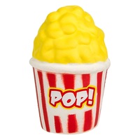 Jucarie Squishy in forma de bol cu pop corn, South Perfect Decor,5 x 5 x 8 cm