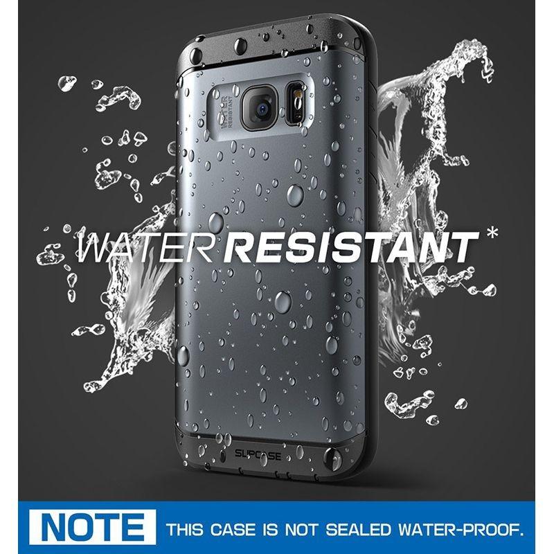 Carcasa rezistenta la apa Supcase Water Resist Samsung Galaxy S7 cu protectie display, Negru