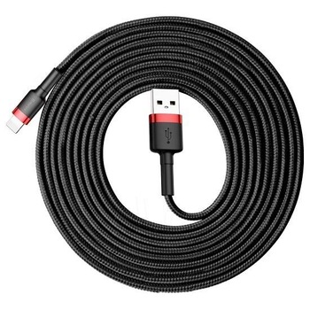 Cablu iPhone Lightning QC3.0 2A 3M Baseus Cafule CALKLF-R91 Negru/Rosu Cablu iPhone Lightning QC3.0 2A 3M Baseus Cafule CALKLF-R91 Negru/Rosu