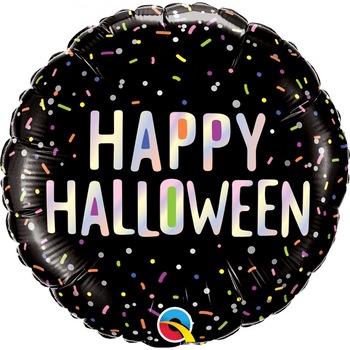 Balon Folie 45 cm Halloween Sprinkles, Qualatex 89762 Balon Folie 45 cm Halloween Sprinkles, Qualatex 89762