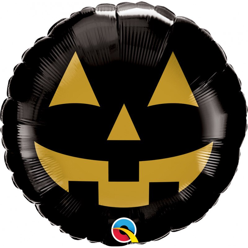 Balon Folie 45 cm Halloween Jack Face, Qualatex 89832