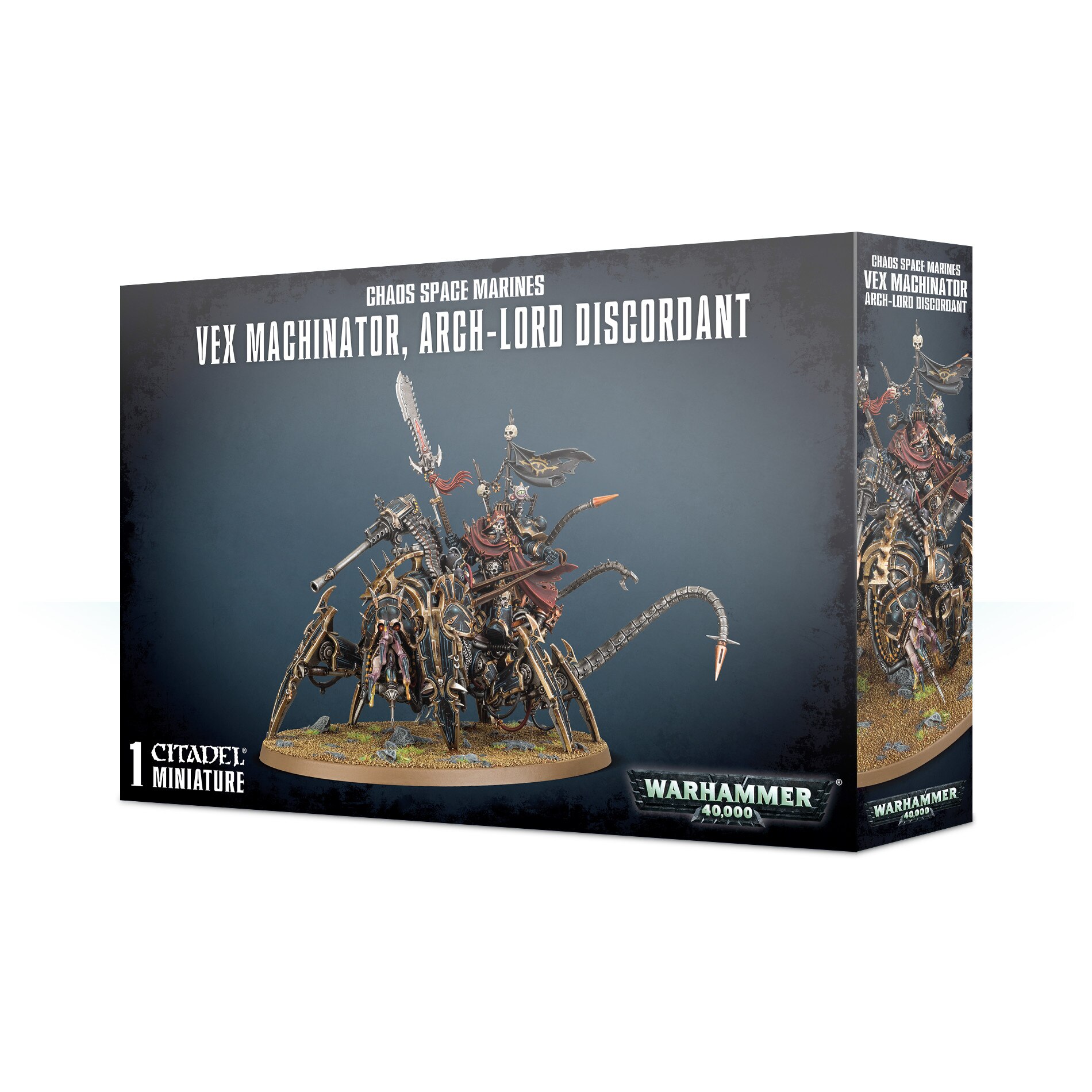 Miniatura Warhammer 40k, Games Workshop, Vex Machinator, Arch-Lord Discordant