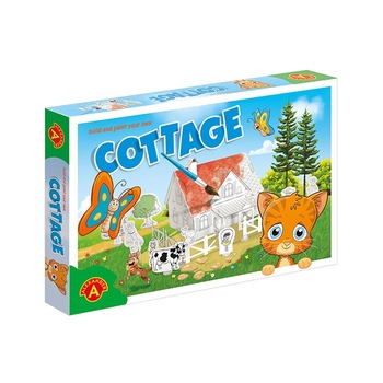 Joc creativ, Alexander Games, de asamblat si colorat, 116 piese, Cusca pisicii Joc creativ, Alexander Games, de asamblat si colorat, 116 piese, Cusca pisicii