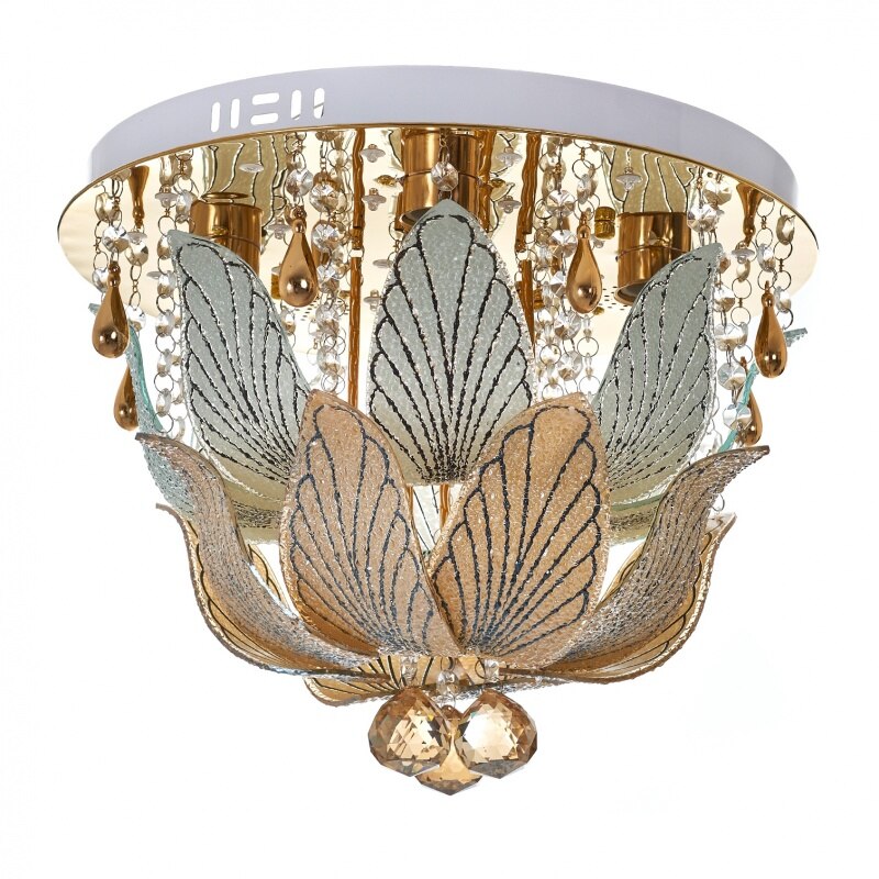 Plafoniera EL 1831/40 GD, 4xE27+LED RGB, Auriu